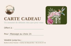 Massage au choix 1h